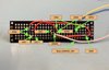 Underside of soldered circuit