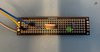 Top side of soldered circuit